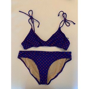 J. Crew polka dot bikini